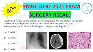 SURGERY FMGE JUNE 2021 RECALL | FMGE SURGERY RECALL MCQ  | Image Based Question| Doctor Capricorn