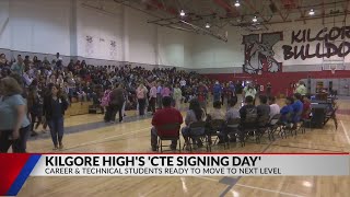 Kilgore High School hosts signing day for CTE students