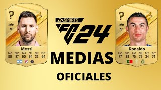 Oficial: La MEDIA de Cristiano Ronaldo y Messi EA FC 24