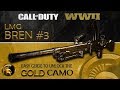 Call Of Duty WW2 - (GOLD Camo) #3 LMG BREN (How To Get Easy Head shots) Guide