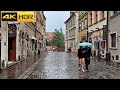 🍂Rainy Autumn in Warsaw - Poland 2023 | Poland Walking Tour [4K HDR]