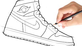 How to Draw a Shoe (Air Jordan 1)