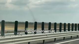 Imagini spectaculoase. Nori-fuior, asemanatori unor mini tornade, in apropiere de Timisoara