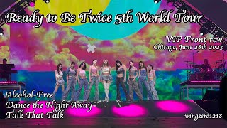 230628 4K 트와이스 TWICE 5th World Tour Chicago Alcohol-Free Dance the Night Away Talk That Talk FANCAM