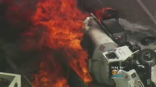 Tanker Truck Fire Closes Turnpike In SW Miami-Dade