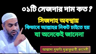 ০১টি সেজদার দাম কত? । সিজদাহ অবস্থায় কিভাবে আল্লাহর কাছে চাইতে হয়, যা অনেকেই জানেনা।