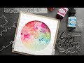 EASY Watercolor Birthday Shaker Card