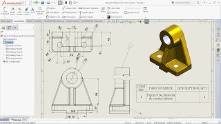 Solidworks Drawing Tutorial View Layout Annotation Sketch Cad Cam
