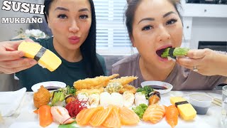 SUSHI MUKBANG *SISTERS EDITION WOULD YOU RATHER (LETS EAT) | SASVlogs