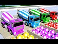 Wheels On the Bus 🚌 & Finger Song, Concrete Mixers | Soccer ball shaped wheels | Baby & Kids Songs