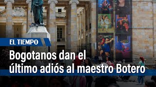 Bogotanos dan el último adiós al maestro Botero | El Tiempo