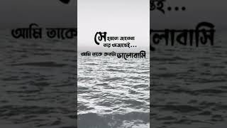 সে হয়তো জানেনা 💔😢/sad Whatsapp status/emotional status voice bangla/bengali sad status