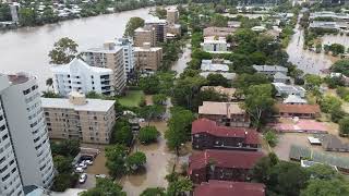 St Lucia Floods 2022 - Macquarie Street, Brisbane Street, Mitre Street, Sir Fred Schonell Drive