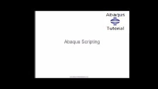 Abaqus Scripting (Model data Base)