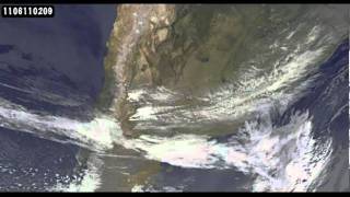 Satellite Animation Of Puyehue-Cordón Caulle Volcano Eruption