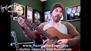 Bad Moon Rising  - CCR - Lefty Beginner Acoustic Guitar Lesson