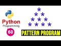 Python Pattern Programs - Printing Stars '*' in Pyramid Shape