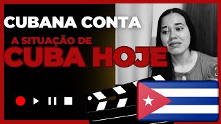 CUBANA NO BRASIL REAGINDO A SITUAÇÃO QUE TEM EM CUBA HOJE!!!