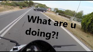 I almost crashed!(παραλιγω να τσακιστω)