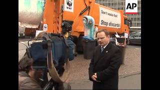 WWF protest at over-fishing as EU meets to decide on quotas