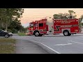 Palm Beach County Fire Rescue New Squad 19 Returning To Station