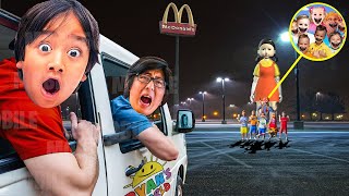 DRONE FÄNGT VERFLUCHTE VLAD \u0026 NIKI.EXE, RYAN'S WORLD, BLIPPI, LOVE DIANA BEI McDONALD'S UM 3AM!