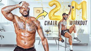 Seated Workout For FUPA, BACK & ARM FAT! | 14 Day Chair Challenge!