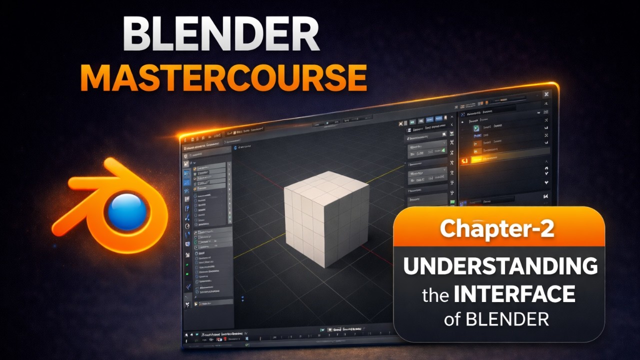 Blender Mastercourse Chapter 02 Understanding The Interface Youtube