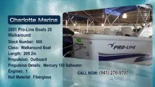 2001 Pro Line Boats 20 Walkaround