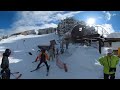 《360°動画》白山セイモアスキー場 バリエーションコース～メヌエットコース下部 2025 01 11 12時36分頃 　061