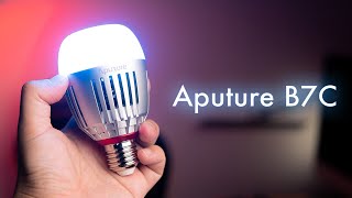 【Aputure】撮影ライティングから普段の照明にも使える電球型ライト！【Accent B7C 使用レビュー】