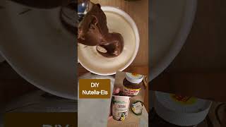 DIY : Nutella Eis günstiger lecker yummie sparen selbstgemacht einfach rewe Tipp