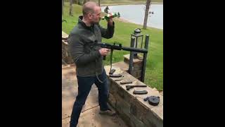 mini uzi Fire testing full automatic American rifles#shorts #automatic