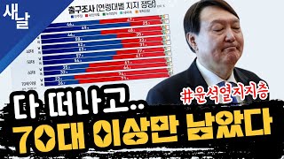 [짤] 다 떠나고 70대 이상만 남았다 #윤석열지지층