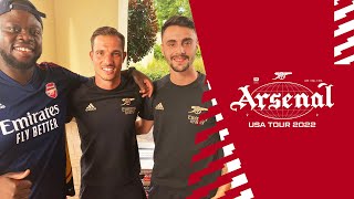 The Arsenal USA Tour Diary feat Frimpon | Cedric Soares, Fabio Vieira, & NFL with Holding & Ramsdale