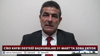 CİRO KAYBI DESTEĞİ BAŞVURULARI 31 MART’TA SONA ERİYOR