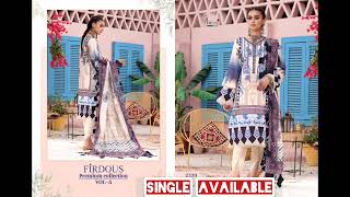 Shree Fab's Firdous Premium Collection Vol 5 Single Available