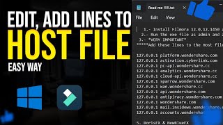How to edit Host File | Add Lines To Host File | Windows 11,10,8,7 etc