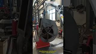 Fan shell welded by JHY welding robotic arm ,MIG welding ,Laser tracking ,3D visual system .