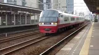 名鉄1000系・1200系更新車特急豊橋ゆき堀田駅通過