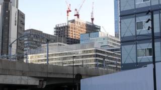 新鉄鋼ビルの建設状況（2015年2月14日）