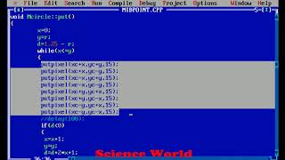 Program on MidPoint Circle Drawing Algorithm | Cpp program with Explanation