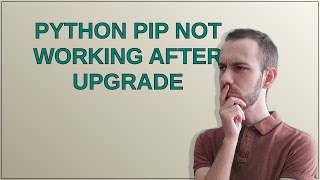 Raspberrypi: Python PIP not working after upgrade