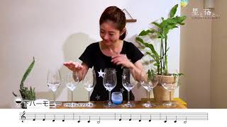 Let's play Glass harp! きらきら星 下ハーモニー