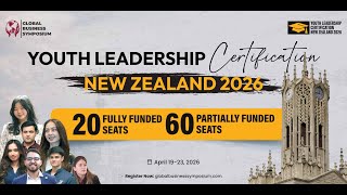 Join the next generation of global changemakers. Youth Leadership Certification – New Zealand 2026