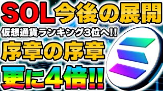 【SOL】時価総額ランキング3位へ…まだ最高値まで4倍の上昇幅があります！ソラナ勢いは誰にも止められない！【仮想通貨】【ビットコイン】