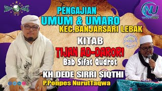 KH Dede Siri Siqthi - Kitab Tijan Ad-Darori Bab Sifat Qudrot I Ngaji Tauhid (Sunda)