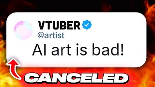 Twitter MAD Over Vtuber's AI Art Take...