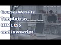 How to make a Simple Courses Website in HTML CSS and Javascript | Source code