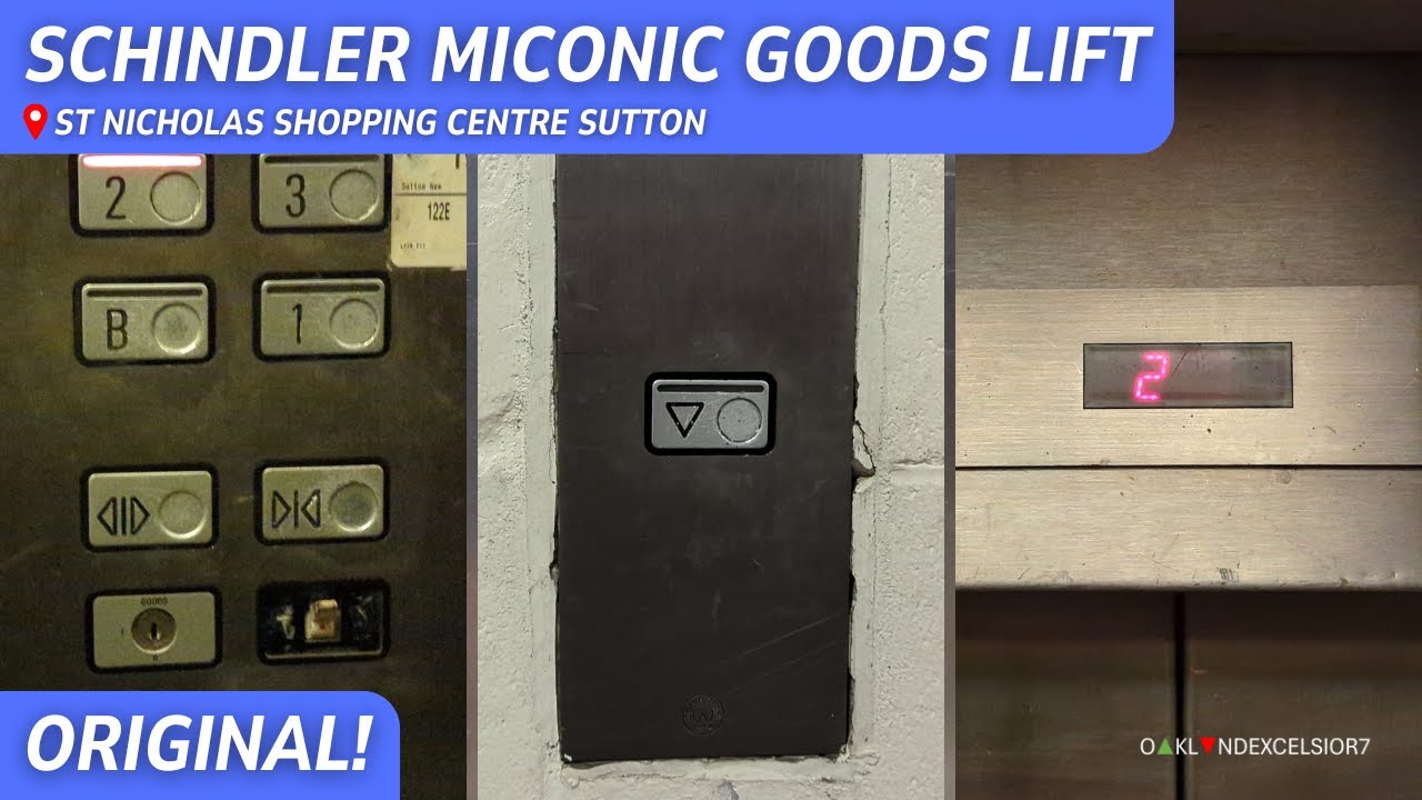 RARE ORIGINAL Schindler Miconic Goods Lift! - YouTube